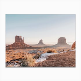 Winter In Monument Valley Canvas Print