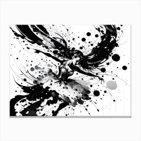 Black And White Dancer 1 Canvas Print