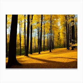 Autumn Trees In The Forest 2 Canvas Print
