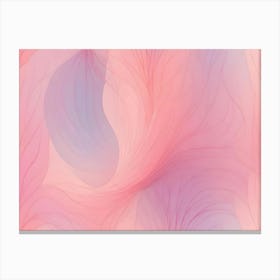 Abstract Background With Flowing, Delicate Lines In Pink And Purple Hues Canvas Print