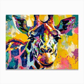 Giraffe Painting 1 Canvas Print