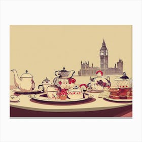 Teapots A Plenty Canvas Print