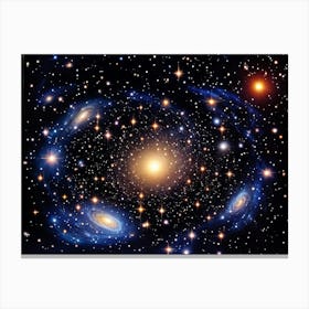 Galaxy Painting 1 Canvas Print