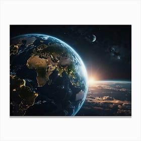 Earth From Space 2 Canvas Print