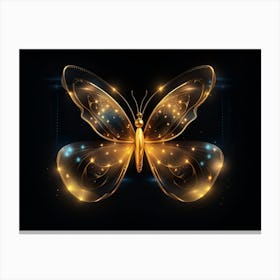 Golden Butterfly 64 Canvas Print