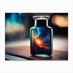 Galaxy Perfume Bottle Canvas Print