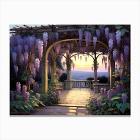 Wisteria Garden Canvas Print