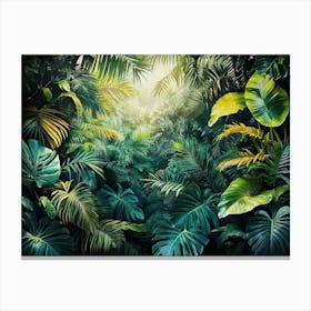 Escape To a Lush Rainforest with This Stunning 3d Artwork Canvas Print