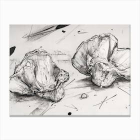 Two Mushrooms Canvas Print