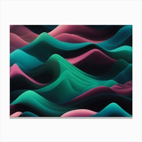 Abstract Wave Pattern 1 Canvas Print