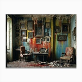 Room With Paintings 1 Canvas Print