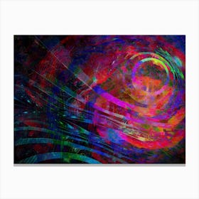 Abstract Painting Light in the night Canvas Print