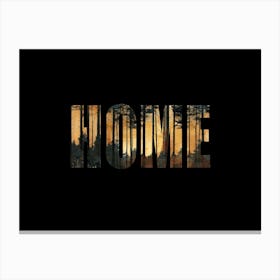 Home Poster Forest Collage 9 Canvas Print