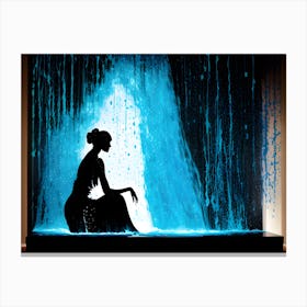 Silhouette Of A Woman Canvas Print