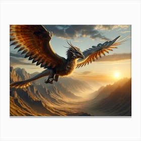 Dragon Bird Wonder Canvas Print