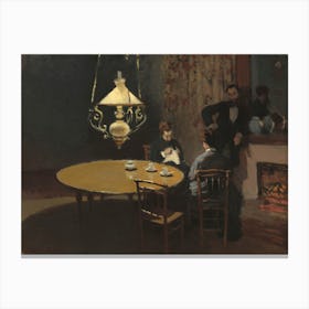 Interior, After Dinner, Claude Monet Canvas Print