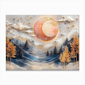 Moon In The Sky Canvas Print