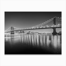 Manhattan Bridge 2 B&W Canvas Print