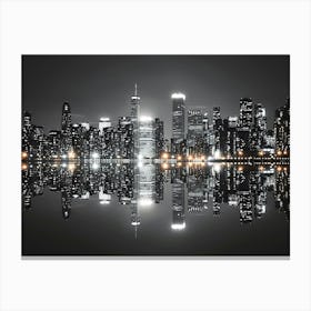 New York City At Night Canvas Print