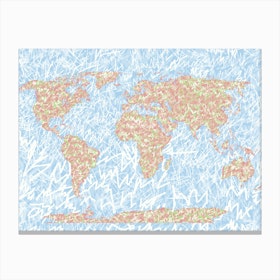 World Map Canvas Print