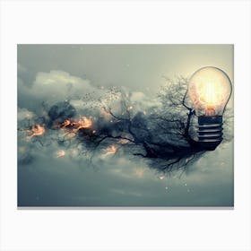 Light Bulb Canvas Print