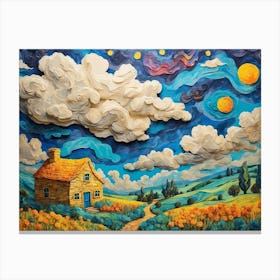Not so Starry Night ala Vincent Canvas Print