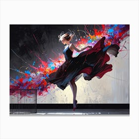 Ballerina Painting 6 Canvas Print