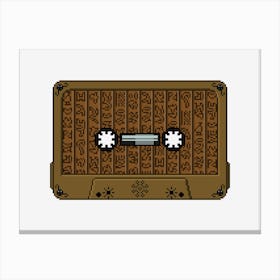 Retro Classic Art Cassette Tape Canvas Print