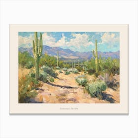 Western Landscapes Sonoran Desert Arizona 1 Poster Canvas Print