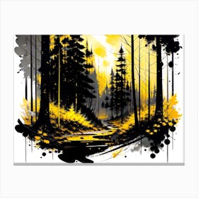 Splatter Forest 3 Canvas Print