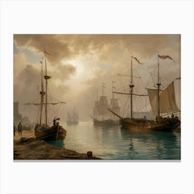 St John'S Harbor Canvas Print