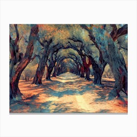 Olive Grove Metal Print Canvas Print