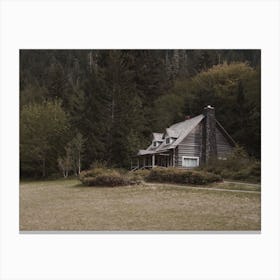 Rustic Forest Cabin Canvas Print