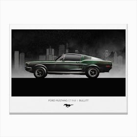 Ford Mustang Gt 1968 I Bullitt Canvas Print