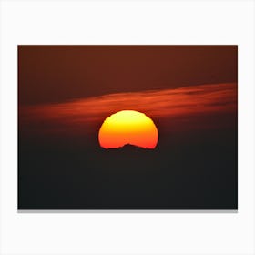 Sunset Over The Mountains 4 Canvas Print