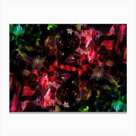 Dark Abstraction Acrylic Paints Canvas Print