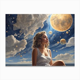 Dreaming Of The Moon Canvas Print