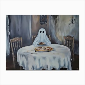 Ghost At The Table 2 Canvas Print