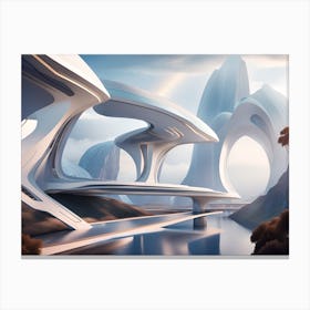 Futuristic City 51 Canvas Print