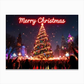 Merry Christmas 3 Canvas Print