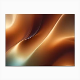 Abstract Image Of Brown Flowing Lines, Creating A Sense Of Movement And Energy 1 Canvas Print