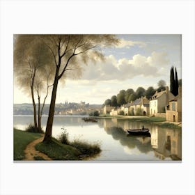 View Of The Seine River Canvas Print