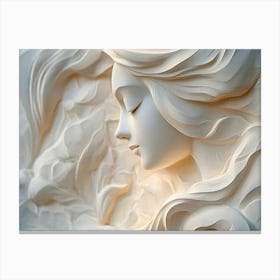 Sculpture Of A Woman Canvas Print