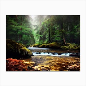 Forest Stream Canvas Print