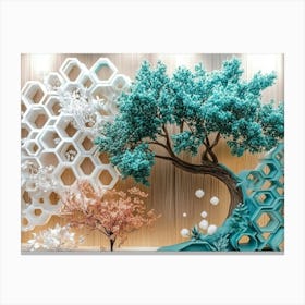 3d Paper Art 5 Canvas Print