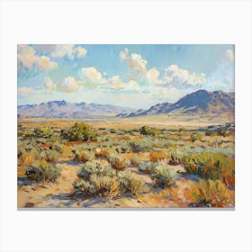 Western Landscapes Mojave Desert Nevada 4 Canvas Print