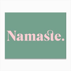 Namaste Yoga 1 Canvas Print