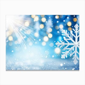 Greeting Banner With A Glistening Snowflake Design Capturing The Essence Of A Holiday Celebration (1) 2 Lienzo