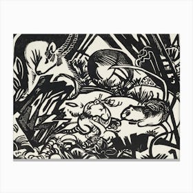 From The Animal Legend, Franz Marc Canvas Print