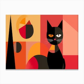 Black Cat 3 Canvas Print